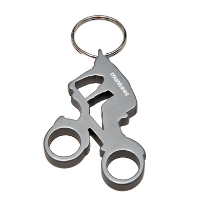 Munkees Ouvre-bouteille biker (taille One Size, Argent)
