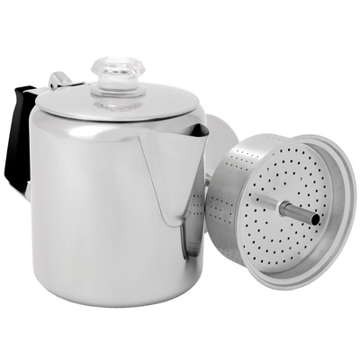 GSI Glacier Stainless Bouilloire à espresso (taille 3 Tassen, Argent)