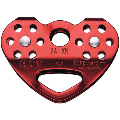 Petzl Tandem dubbele katrol (Maat One Size, Rood)