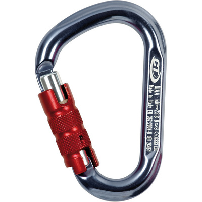 Climbing Technology Snappy TG Trilock karabiner (Maat One Size, Grijs)