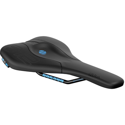 SQ-lab 612 Ergowave S-Tube zadel (Maat 15CM, Zwart)