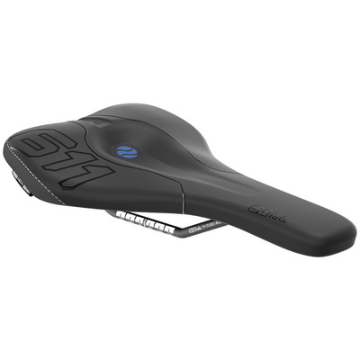 SQ-lab 611 Ergowave S-Tube fietszadel (Maat 12CM, Zwart)