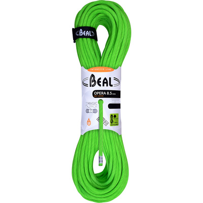 Beal Opera Dry Cover Unicore 8.5 klimtouw (Maat 50M, Groen)