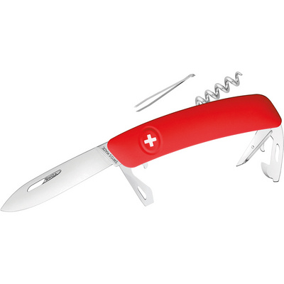 Swiza Zwitsers mes D03 (Maat One Size, Rood)