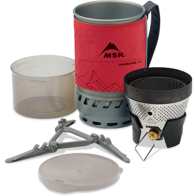MSR WindBurner 1.0L Personal Brander Systeem (Maat ONE SIZE, Rood)
