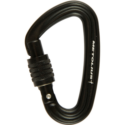 Metolius Bravo Lock karabiner (Maat One Size, Zwart)