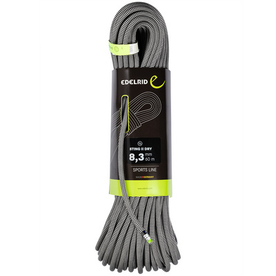 Edelrid Bergzeit 8,3 Sting II Dry Halftouw (Maat 50M, Grijs)