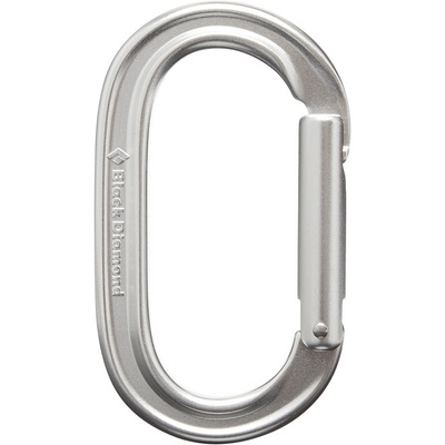 Black Diamond Oval karabiner (Maat One Size, Grijs)