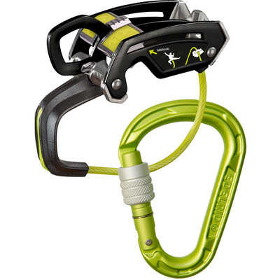 Edelrid Giga Jul Belay Kit Bullet Screw zekerapparaat (Maat One Size, Groen)
