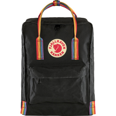 Fjällräven Kånken Rainbow rugzak (Maat 16L, Zwart)
