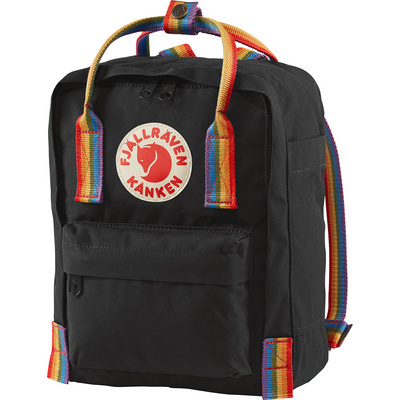 Fjällräven Sac à dos Kånken Rainbow Mini (taille 7L, Noir)