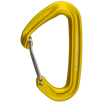 Metolius Bravo II Wiregate karabiner (Maat One Size, Geel)