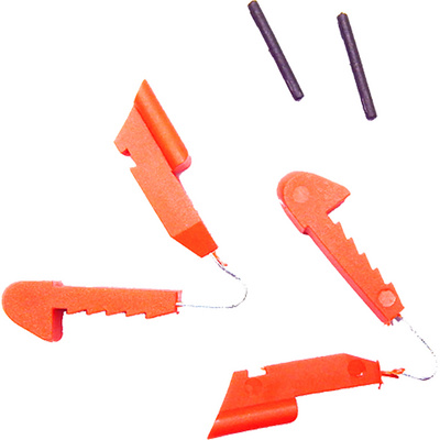 Leki Inbouwonderdelen-set rood (Maat One Size, rot)