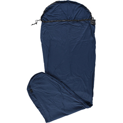 Meru Micro-Fleece Mummy Liner (Maat MAX. 225CM, Blauw)