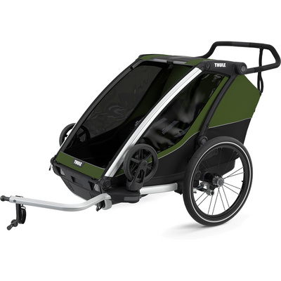 Thule Chariot Cab 2 kinderaanhanger (Maat One Size, Groen)