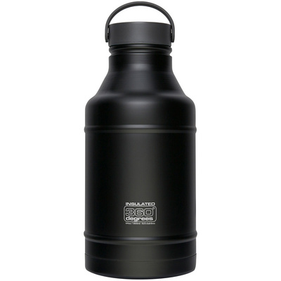 360 Degrees Growler Vacuum thermoskan (Maat 1,8l, Zwart)