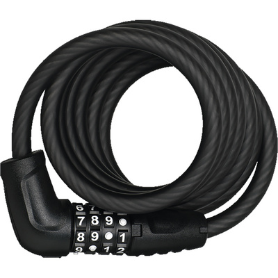 Abus Numero spiraalslot (Maat 180CM, Zwart)