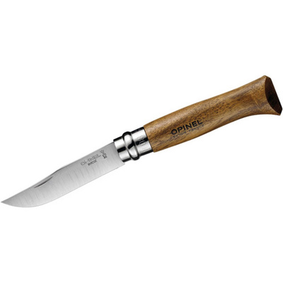Opinel Wallnut INOX mes (Maat No.8)