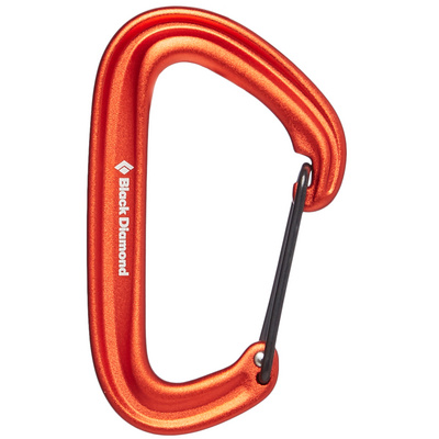 Black Diamond Litewire karabiner (Maat One Size, Rood)
