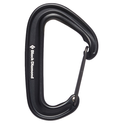Black Diamond Miniwire karabiner (Maat One Size, Zwart)