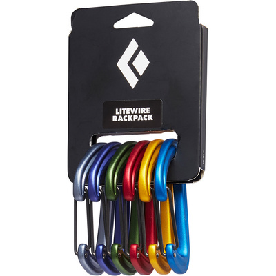 Black Diamond Litewire Rackpack karabiner 6 stuks (Maat One Size, Meerkleurig)