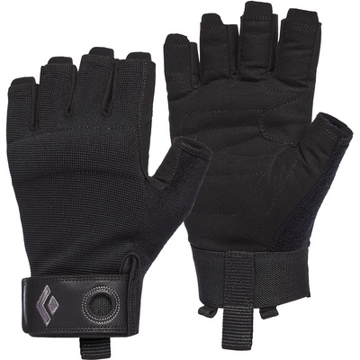Black Diamond Crag Half-Finger Gloves klimhandschoenen (Maat L, Zwart)