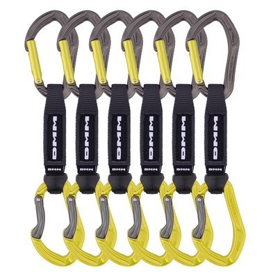 DMM Alpha Sport klimsets 6 stuks (Maat 12CM, Lime)