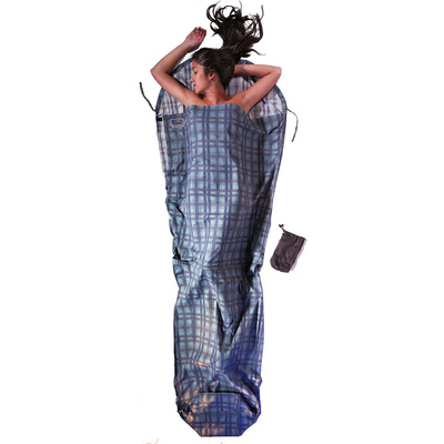 Cocoon MummyLiner Cotton Flannel (Maat MAX. 230CM, Blauw)