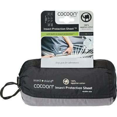Cocoon Insect Shield Protection hoeslaken (Maat Single, Grijs)