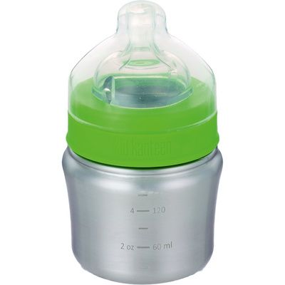 Klean Kanteen Kinderen Baby Bottle (langzame toevoer) drinkfles (Maat 148ml, Zilver)