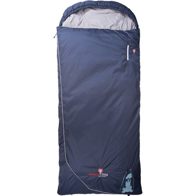 Grüezi Bag Biopod Wolle Murmeltier Comfort XXL slaapzak (Maat MAX. 190CM , Blauw)
