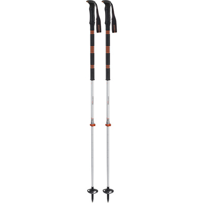 Komperdell Contour Titanal 2 Foam Skistokken (Maat 105-140cm, Zilver)