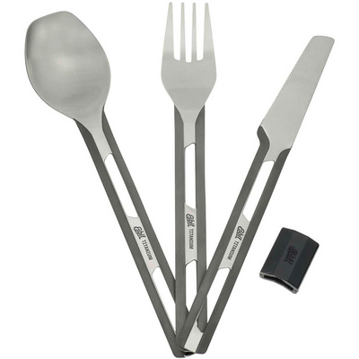 Esbit Titanium bestekset met siliconen hoes (Maat ONE SIZE)