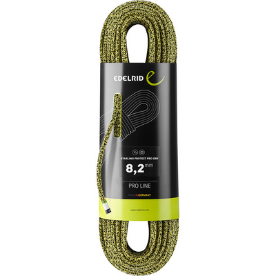 Edelrid Starling Protect Pro Dry 8.2 dubbeltouw (Maat 60M, Geel)