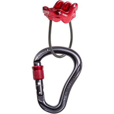 Ocun Belay Set Eagle Screw Hurry (Maat One Size, Rood)