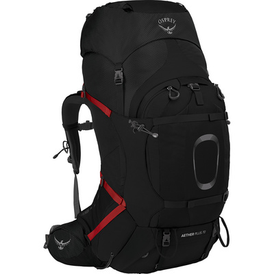 Osprey Aether Plus 70 Rugzak (Maat 70L | L-XL, Zwart)