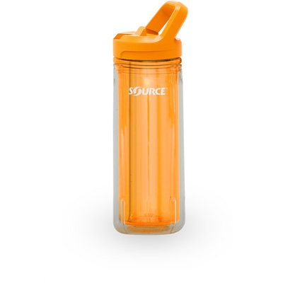 Source Eco Tritan Double Wall Drinkfles (Maat 0.6L, Oranje)