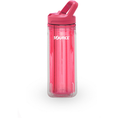 Source Eco Tritan Double Wall Drinkfles (Maat 0,6L, Roze)