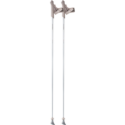 Komperdell Poniente Carbon Pearl stokken (Maat 105CM, Wit)