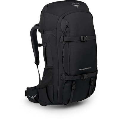 Osprey Heren Farpoint Trek 55 Rugzak (Maat 55L, Zwart)