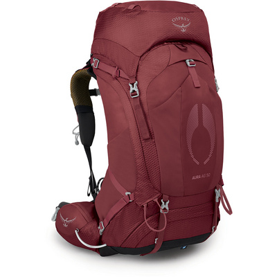 Osprey Dames Aura AG 50 Rugzak (Maat 50L | M-L, Rood)