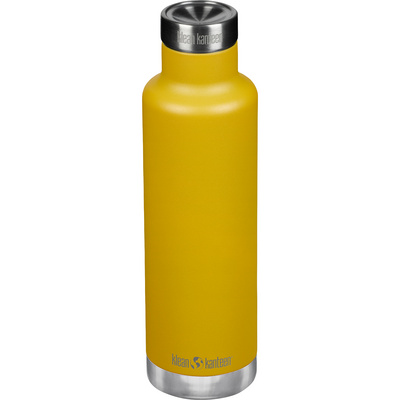 Klean Kanteen Classic VI PourTrough Cap Drinkfles (Maat 740ml, Geel)