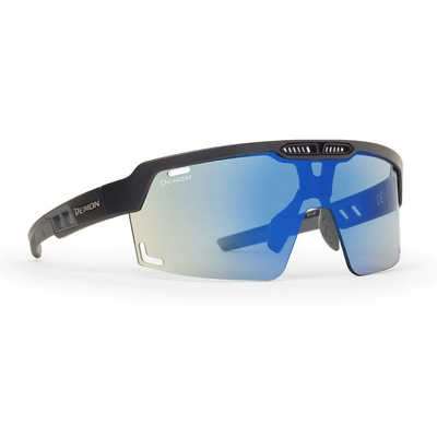 Demon Speed Vent DCHROM Sportbril (Maat One Size, Zwart)