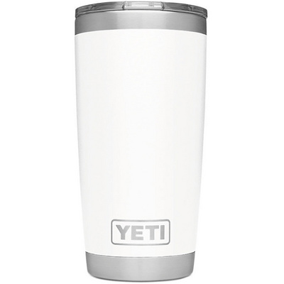 Yeti Coolers Rambler 20oz Tumbler (Maat 591ml, Wit)