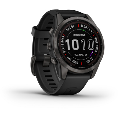 Garmin Fenix 7S Sapphire Solar GPS Horloge (Maat One Size, Zwart)