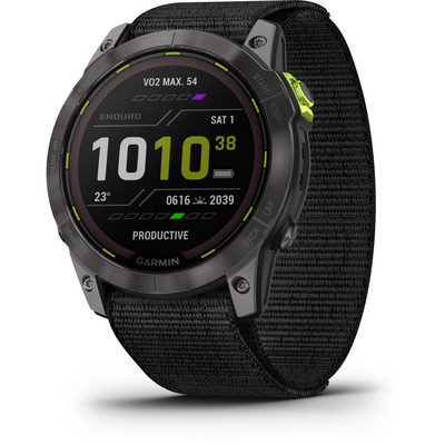 Garmin Enduro 2 Solar GPS Horloge (Maat One Size, Zwart)