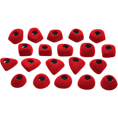 Ocun FOOTHOLDS SET 1 Bolt-on (Maat One Size, Rood)