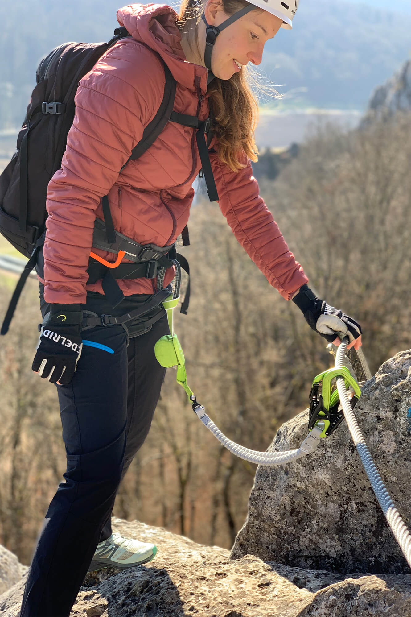 Set Via Ferrata EDELRID Bergzeit Cable Comfort 6.0 – Colore Black-Anthracite, Sicurezza In Montagna
