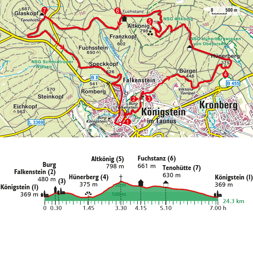 Die lange Gehzeit der Rundwanderung, bei der man durch mehrere Naturschutzgebiete kommt, lohnt sich.  