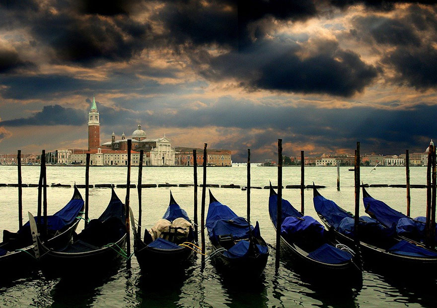 Die Route über die Alpen ans Meer endet in der italienischen Stadt der Liebe: Venedig.